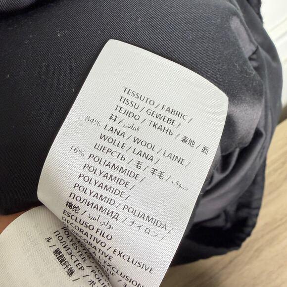 Stella McCartney Wool Black Stripe Puffer Made in Italy 36 NEW - Picture 10 of 16